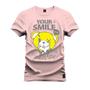 Imagem de Camiseta Premium T-Shirt Algodão Estampada Unissex Your Smile