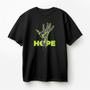 Imagem de Camiseta Preta 100% Algodão Estampa Personalizada HOPE Streetwear Unissex do P ao G4