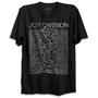 Imagem de Camiseta Preta Banda Joy Division Unknown Pleasures Bomber Rock