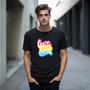 Imagem de Camiseta Preta Love is Love Pansexual - ORGULHO - LGBT