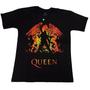 Imagem de Camiseta Queen Preta Banda de Rock Freddy Mercury Plus Size G1 G2 Extra G EPI095 BRC