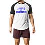 Imagem de Camiseta Raglan A little bit dramatic azul