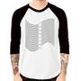 Imagem de Camiseta Raglan Abstract Waves Manga 3/4 - Foca na Moda