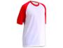 Imagem de Camiseta Raglan Adulto Manga Curta Vermelho