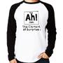 Imagem de Camiseta Raglan AH The element of surprise Manga Longa - Foca na Moda