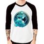 Imagem de Camiseta Raglan Aquário Sígno Manga 3/4 - Foca na Moda