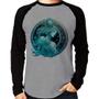 Imagem de Camiseta Raglan Aquário Sígno Manga Longa - Foca na Moda