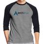 Imagem de Camiseta Raglan Arch Linux Logo Manga 3/4 - Foca na Moda