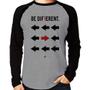 Imagem de Camiseta Raglan Be Different Manga Longa - Foca na Moda