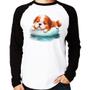 Imagem de Camiseta Raglan Cachorrinho Na Piscina  Manga Longa - Foca na Moda