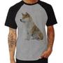 Imagem de Camiseta Raglan Cachorro Shiba Inu - Foca na Moda