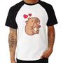 Imagem de Camiseta Raglan Capivara Cupido