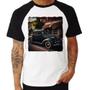 Imagem de Camiseta Raglan Carro vintage na cidade - Foca na Moda