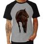 Imagem de Camiseta Raglan Cavalo Andaluz - Foca na Moda