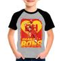 Imagem de Camiseta Raglan Desenho Chapolin Chaves Cinza Preto Inf04