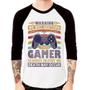 Imagem de Camiseta Raglan Do Not Disturb This Gamer Manga 3/4 - Foca na Moda