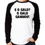 Imagem de Camiseta Raglan E o galo O galo ganhou! Manga Longa - Foca na Moda