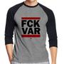 Imagem de Camiseta Raglan F*CK VAR Manga 3/4 - Foca na Moda