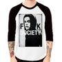 Imagem de Camiseta Raglan F**k Society Eliot Manga 3/4 - Foca na Moda