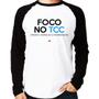 Imagem de Camiseta Raglan Foco no TCC (Truco, Cerveja e Churrasco) Manga Longa - Foca na Moda