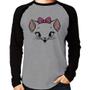 Imagem de Camiseta Raglan Gatinha Manga Longa - Foca na Moda