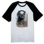 Imagem de Camiseta Raglan Gato preto na lua cheia
