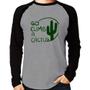 Imagem de Camiseta Raglan Go climb a cactus Manga Longa - Foca na Moda