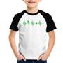 Imagem de Camiseta Raglan Infantil Batimentos Vegano - Foca na Moda