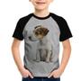 Imagem de Camiseta Raglan Infantil Cachorro Jack Russell Terrier - Foca na Moda