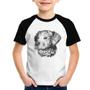 Imagem de Camiseta Raglan Infantil Cãozinho - Foca na Moda