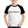 Imagem de Camiseta Raglan Infantil Cê é fidiquem - Foca na Moda