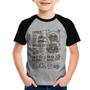 Imagem de Camiseta Raglan Infantil Coffee House Vintage - Foca na Moda