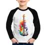 Imagem de Camiseta Raglan Infantil Contra Baixo Watercolor Manga Longa - Foca na Moda