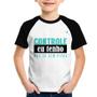 Imagem de Camiseta Raglan Infantil Controle eu tenho, mas tá sem pilha - Foca na Moda