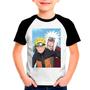 Imagem de Camiseta Raglan Infantil Desenho Naruto Anime 05