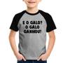 Imagem de Camiseta Raglan Infantil E o galo O galo ganhou! - Foca na Moda