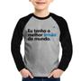 Imagem de Camiseta Raglan Infantil Eu tenho o melhor irmão do mundo Manga Longa - Foca na Moda