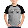 Imagem de Camiseta Raglan Infantil Eyes Stay Sharp - Foca na Moda