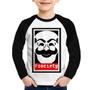 Imagem de Camiseta Raglan Infantil Fsociety Manga Longa - Foca na Moda