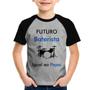 Imagem de Camiseta Raglan Infantil Futuro Baterista Igual ao Papai - Foca na Moda