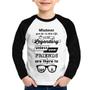 Imagem de Camiseta Raglan Infantil It's not legendary without your friends Manga Longa - Foca na Moda