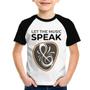 Imagem de Camiseta Raglan Infantil Let the music speak - Foca na Moda