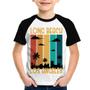 Imagem de Camiseta Raglan Infantil Long Beach Los Angeles - Foca na Moda