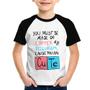 Imagem de Camiseta Raglan Infantil Made of Cooper Cute - Foca na Moda