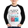 Imagem de Camiseta Raglan Infantil Made of Cooper Cute Manga Longa - Foca na Moda