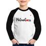 Imagem de Camiseta Raglan Infantil Matemática por amor Manga Longa - Foca na Moda