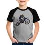 Imagem de Camiseta Raglan Infantil Motocross Manobra Freestyle - Foca na Moda