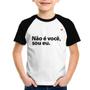 Imagem de Camiseta Raglan Infantil Não é você, sou eu - Foca na Moda