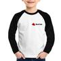 Imagem de Camiseta Raglan Infantil Red Hat Linux Manga Longa - Foca na Moda