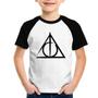 Imagem de Camiseta Raglan Infantil Relíquias da Morte - Foca na Moda